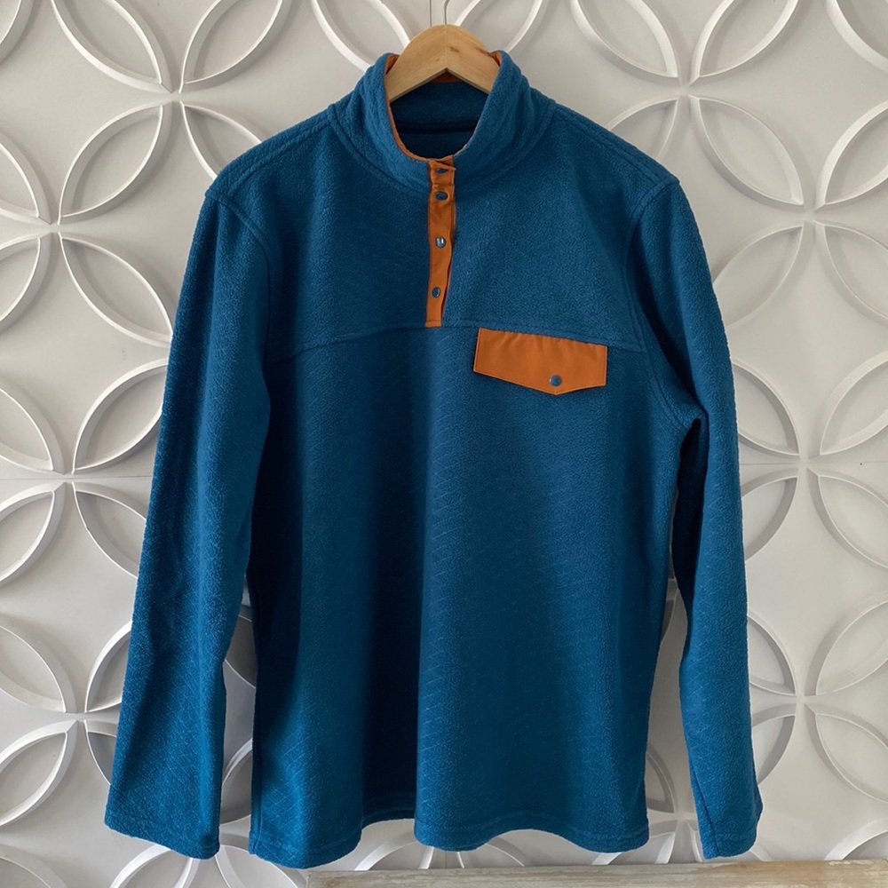 Zyia quarter snap fleece pullover sweater